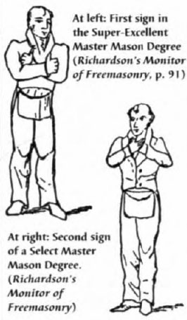 Freemason arms crossed