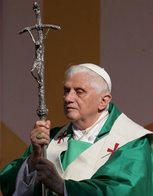 Pope bent cross