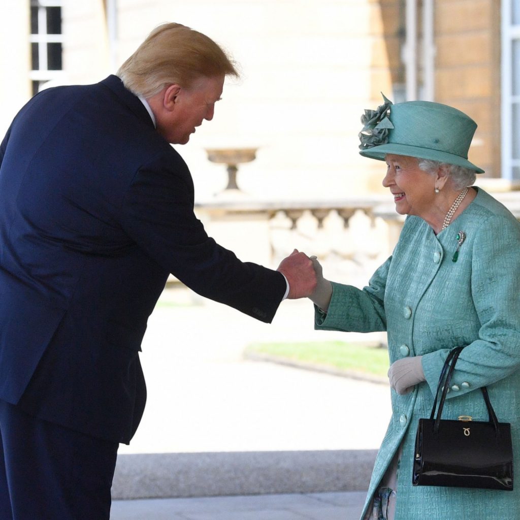 Trump Queen masonic handshake