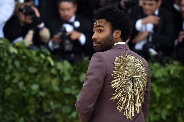 NEW YORK, NY - MAY 07:  Donald Glover attends the Heavenly Bodies: Fashion & The Catholic Imagination Costume Institute Gala at The Metropolitan Museum of Art on May 7, 2018 in New York City.  (Photo by Theo Wargo/Getty Images for Huffington Post)